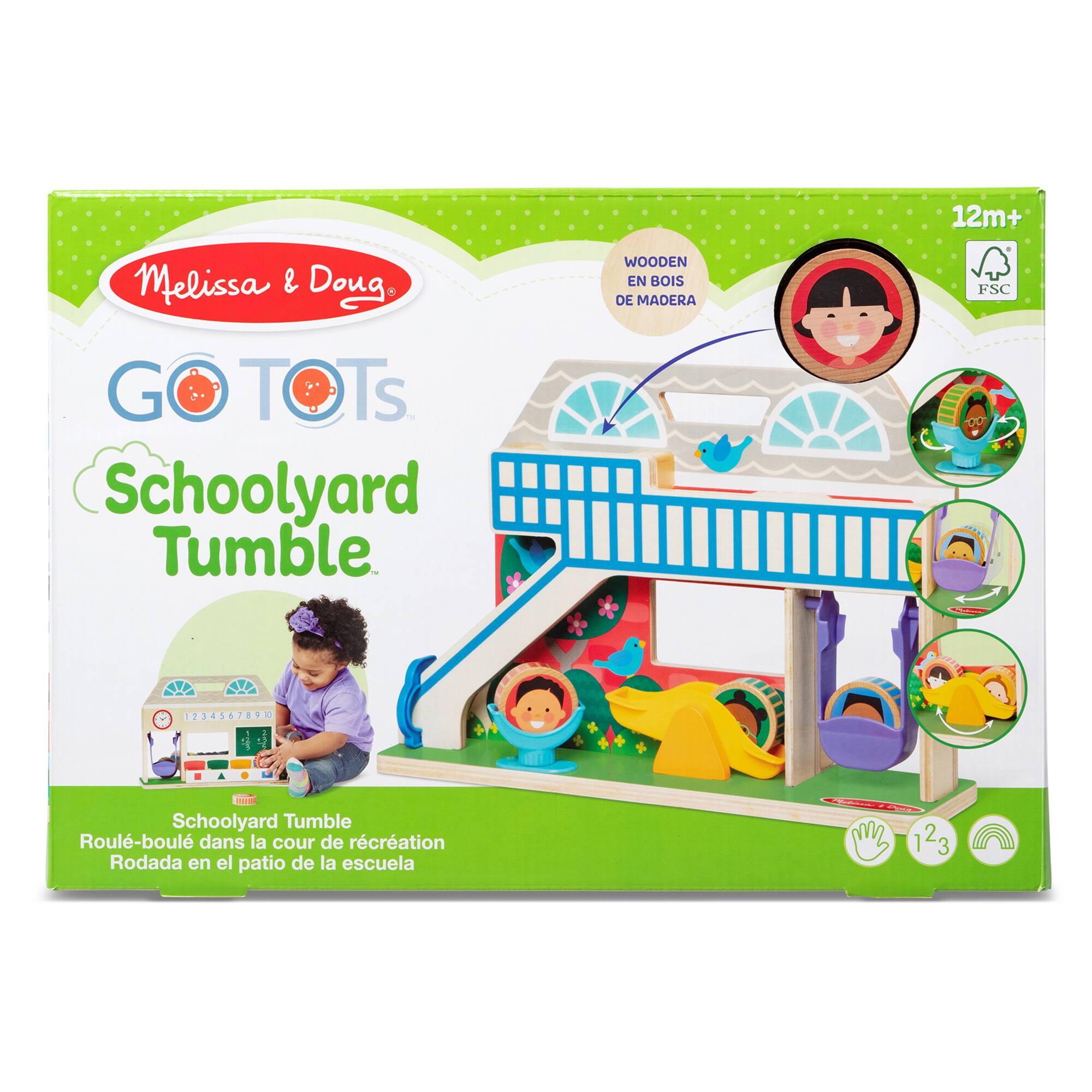 Melissa & Doug® GO TOTs™ Wooden Schoolyard Tumble Play Set